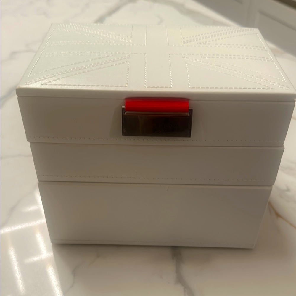 Stackers London White Union Jack Jewellery Box - 3-Layer Set NWT